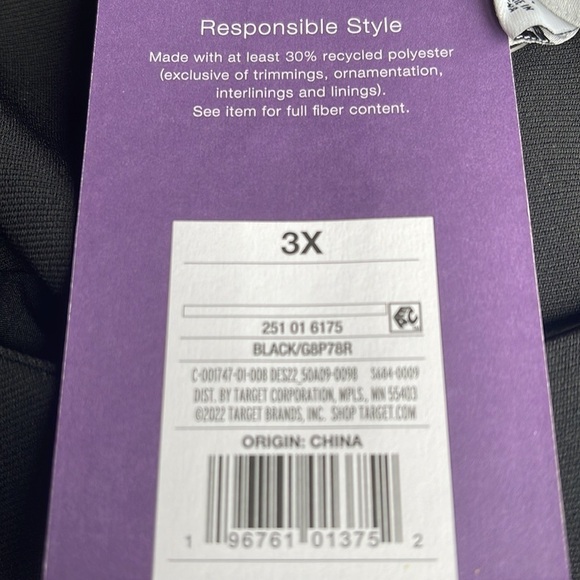 NWT Sergio Hudson for Target Strong Shoulder Midi Dress size 3X sold out - Picture 8 of 8